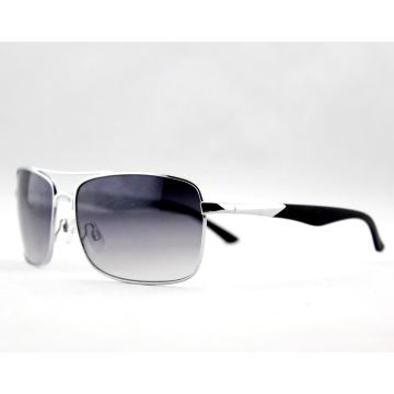 Fashion Logo Customed Metal Frame Sunglasses for Men (14128)